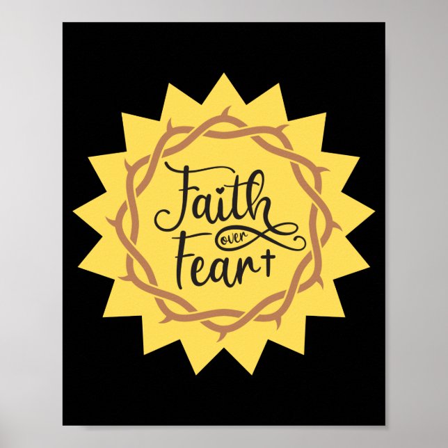 faith over fear poster (Front)