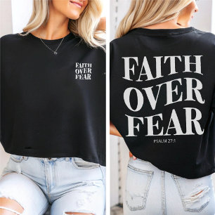Faith Over Fear Psalm 27:1 Christian Aesthetic T-Shirt