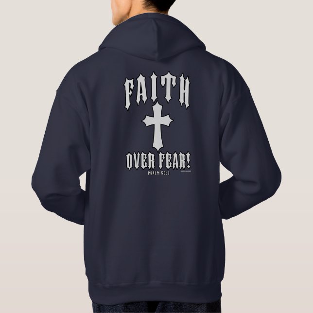 Faith Over Fear Psalm 56:3 Hoodie (Back)