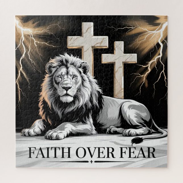 Faith Over Fear Puzzle (Vertical)