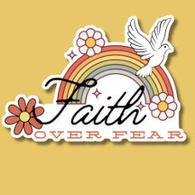 Faith Over Fear Retro Style Waterproof