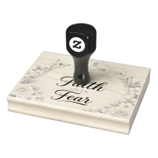 Faith Over Fear Rubber Stamp