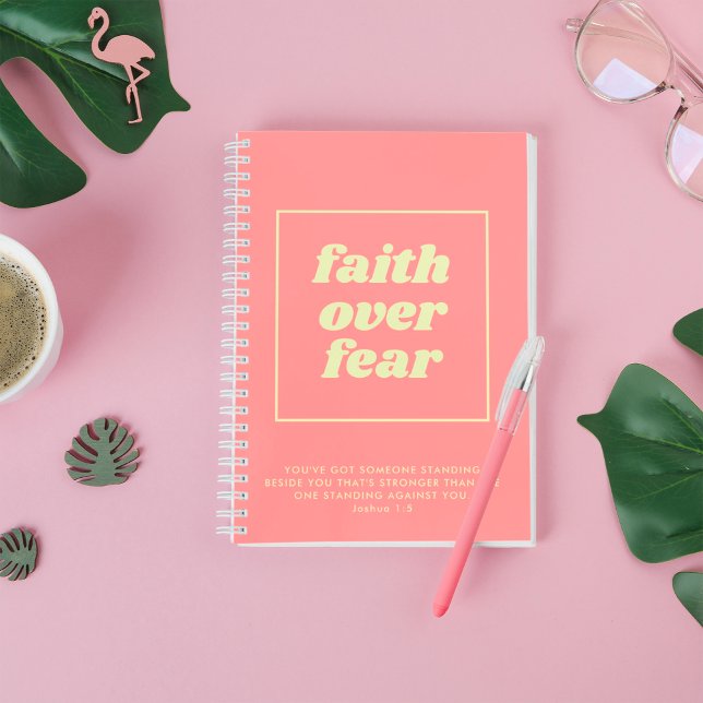 Faith Over Fear Scripture Christian Notebook (Creator Uploaded)