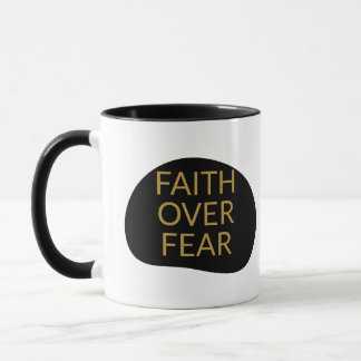 Faith Over Fear Scripture Encouragement Christian Mug