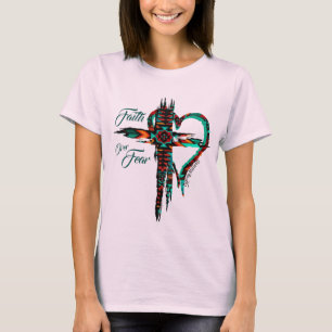 Faith Over Fear, Southwest Cross T-Shirt