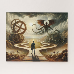 Faith Over Fear - Surreal Landscape Jigsaw Puzzle