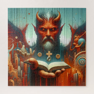 Faith Over Fear - Surreal Spiritual Journey Jigsaw Puzzle