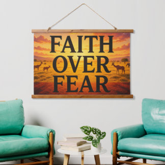 Faith Over Fear Tapestry