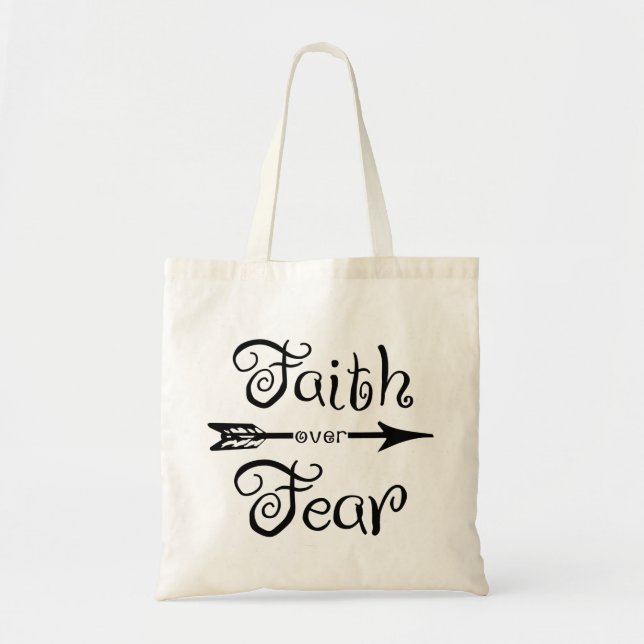 Faith over fear - tote bag (Front)