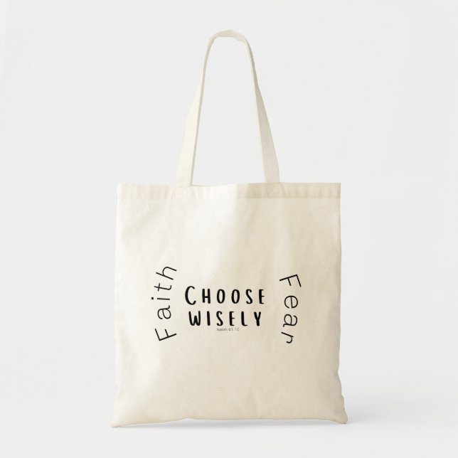 Faith Over Fear Tote Bags (Front)