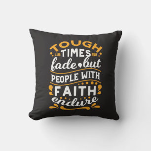 Faith Over Struggles – Motivational Religious Art Cushion