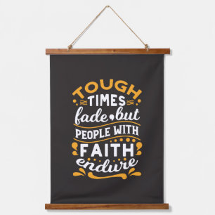 Faith Over Struggles – Motivational Religious Art Hanging Tapestry