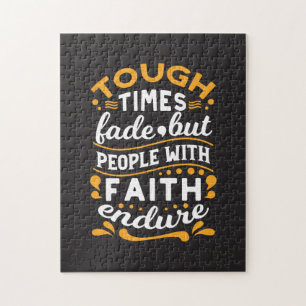 Faith Over Struggles – Motivational Religious Art Jigsaw Puzzle