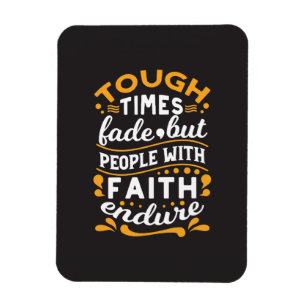 Faith Over Struggles – Motivational Religious Art Magnet