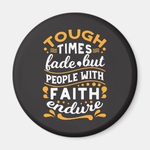 Faith Over Struggles – Motivational Religious Art Magnet
