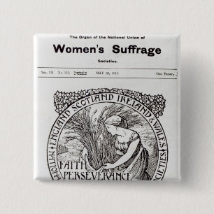 Faith, Perseverance, Patience, 1911 15 Cm Square Badge