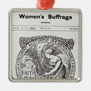 Faith, Perseverance, Patience, 1911 Metal Tree Decoration