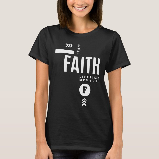 Faith Personalised Name Birthday Gift T-Shirt (Front)