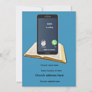 Faith Phone Call Church Invitation