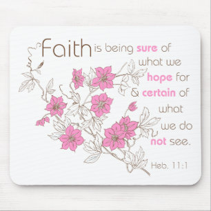 Faith (pink & brown) mouse mat
