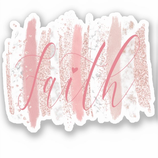 Faith pink glitter (Front)