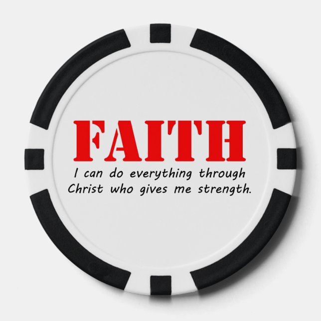 Faith Poker Chips (Front)