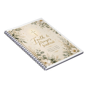 Faith & Prayer Journal Christian Spiral Notebook