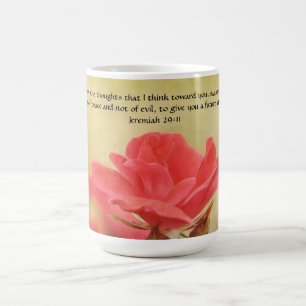 Faith Pretty Rose and Bible Verse Mug