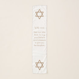 Faith Prosperity Star of David Scripture Scarf
