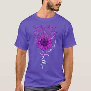 Faith Purple Ribbon Butterfly Sunflower Overdose A T-Shirt