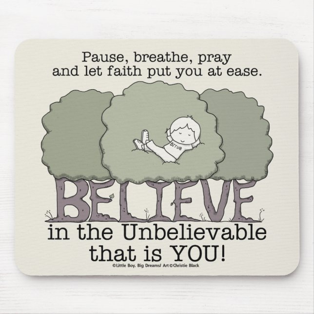 Faith Put You at Ease Mouse Mat (Front)