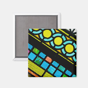 Faith Recovery Hope Stained Glass Window Colorful Magnet