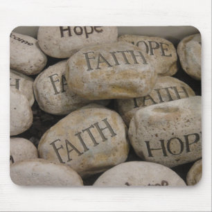 Faith Rocks Mouse Mat