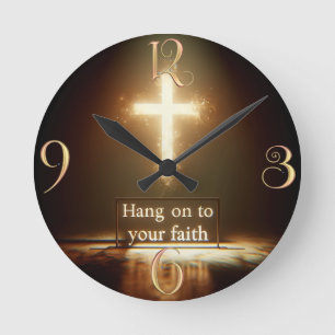 Faith Round Clock