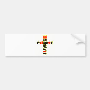 Faith Saves Cross Bumper Sticker