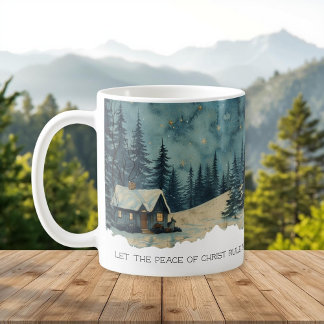 Faith Scripture Colossians 3:15 Cabin Mug