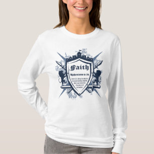 Faith Shield Christian Faith Bible Verse Ephesians T-Shirt