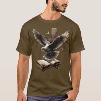 Faith Soars - Dove, Bible & Cross Christian T-Shir T-Shirt