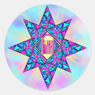 Faith ~ Star Classic Round Sticker