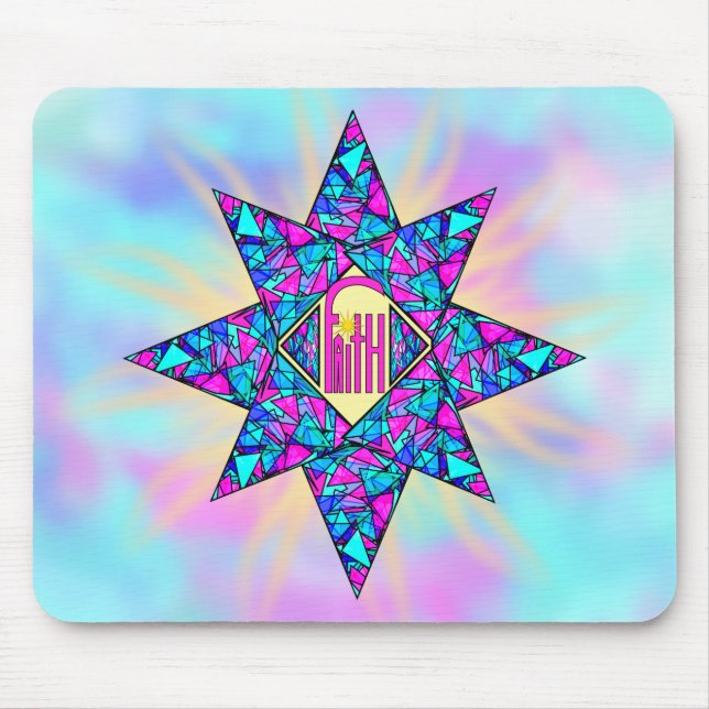Faith ~ Star Mouse Mat (Front)