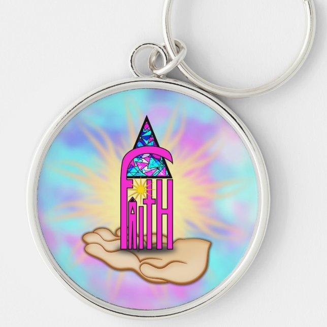 Faith ~ Steeple Key Ring (Front)