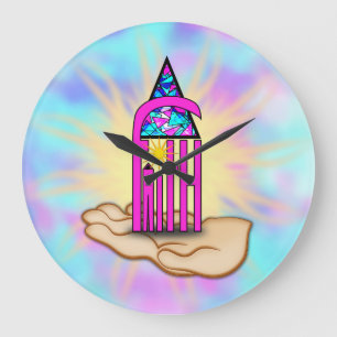 Faith ~ Steeple Large Clock