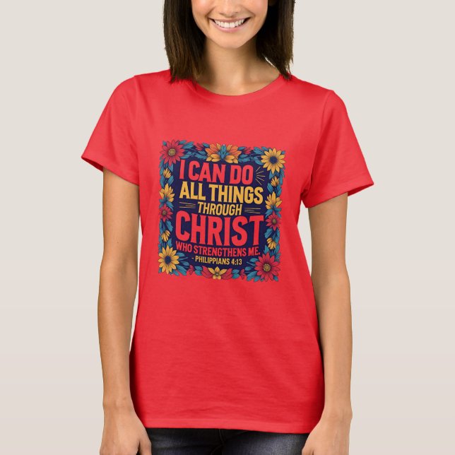 Faith & Strength Women’s T-Shirt  (Front)
