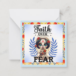 Faith Sugar Skull  Card