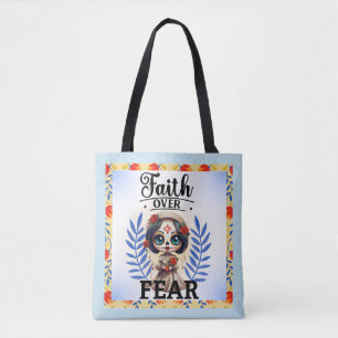 Faith Sugar Skull Tote Bag