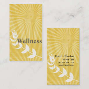 Faith Sunburst Sun Rays Spiritual  Religion Business Card