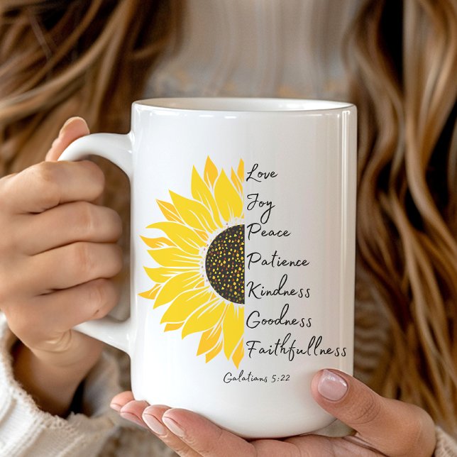 Faith & Sunflower Coffee Mug (Creator Uploaded)