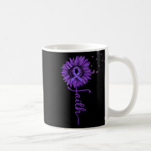Faith Sunflower Purple Heimer’s Awareness  Coffee Mug