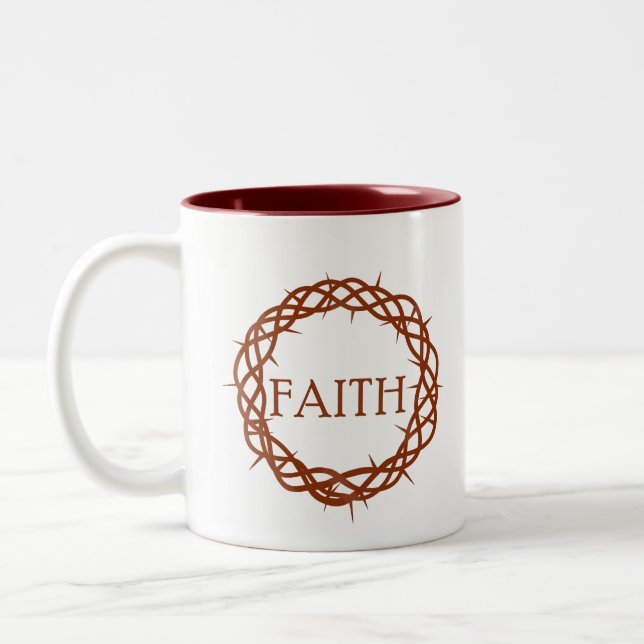 Faith Two-Tone Coffee Mug (Left)