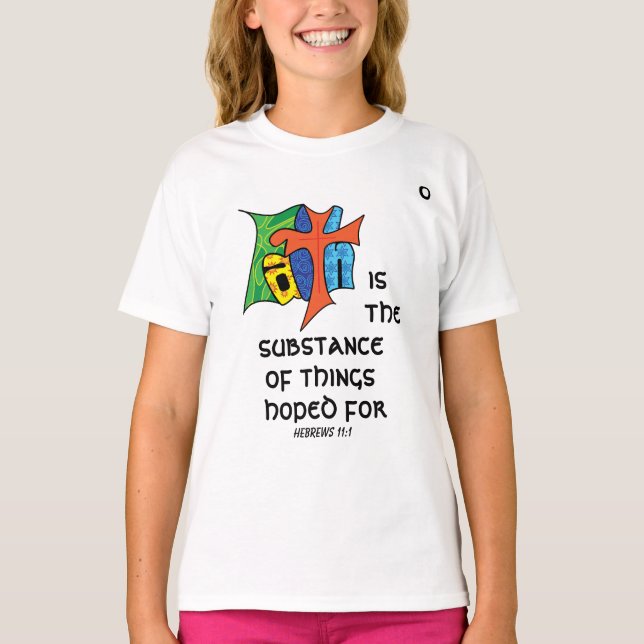 Faith Wall Clock T-Shirt (Front)